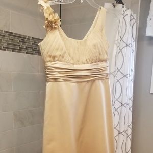 Davids Bridal Satin Bridesmaid Dress